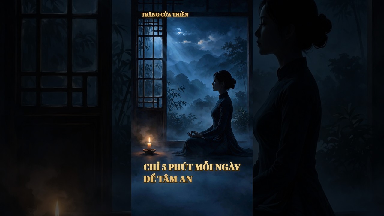 Cách thiền thở cho người mới bắt đầu | 5 phút mỗi ngày để tâm an | Trăng Cửa Thiền